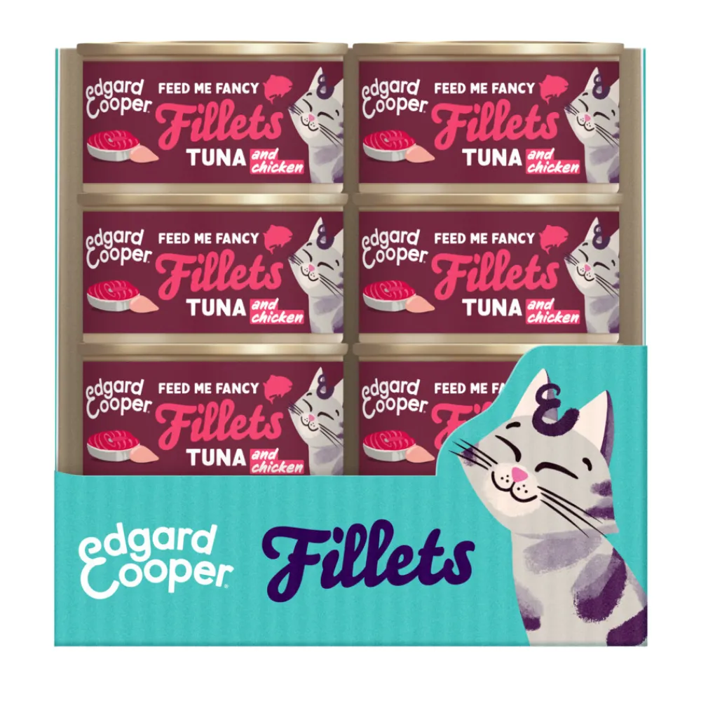 24x Kattenvoer Fillets Tonijn - Kip 70 gr^Edgard & Cooper Discount