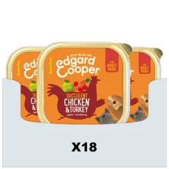 Clearance 18x Kuipje Vers Vlees Hondenvoer Kip - Kalkoen 300 gr Hondenvoer