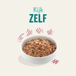 Clearance 18x Kuipje Vers Vlees Puppy Hondenvoer Eend - Kip 300 gr Hondenvoer