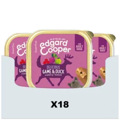 Hondenvoer<Edgard & Cooper 18x Kuipje Vers Vlees Hondenvoer Wild - Eend 300 gr