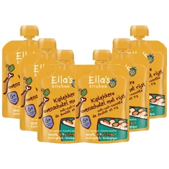 Sale 6x Ella's Kitchen Kiplekkere Ovenschotel met Rijst 6+ m 130 gr Baby & Peutervoeding