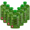 Baby & Peutervoeding<Ellas Kitchen 7x Ella's Kitchen Knijpzakje 4+ m Peer Broccoli Erwten 120 gr