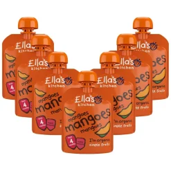 7x Ella's Kitchen Knijpzakje 4+ m Mango 70 gr^Ellas Kitchen Clearance