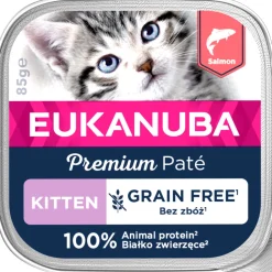 Kattenvoer<Eukanuba 16x Premium Paté Graanvrij Kitten Kattenvoer Nat Zalm 85 gr
