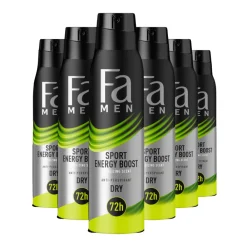 Deodorant<Fa 6x Men Deodorant Spray Sport Energy Boost 150 ml