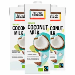 Discount 3x Kokosmelk Biologisch 1 liter Melkvervangers