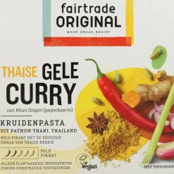 3x Kruidenpasta Gele Curry 70 gr^Fairtrade Original