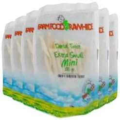 6x Rawhide Dental Twist XS 100 gr^Farm Food Hot