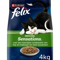 4x Kattenvoer Inhome Sensations 4 kg^Felix Discount