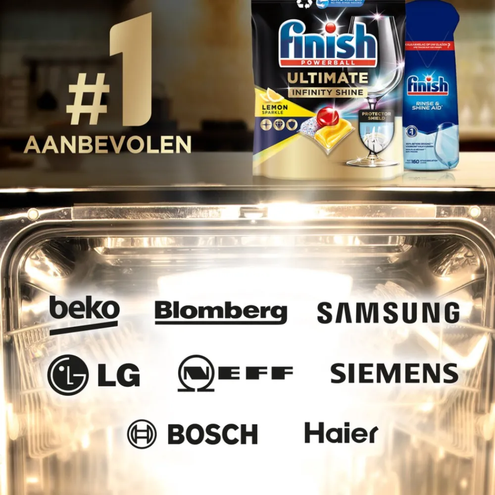 Clearance 5x Quantum Vaatwastabletten Ultimate Infinity Shine 80 stuks Machineafwas