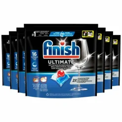 7x Ultimate Vaatwastabletten Regular 16 stuks^Finish Discount