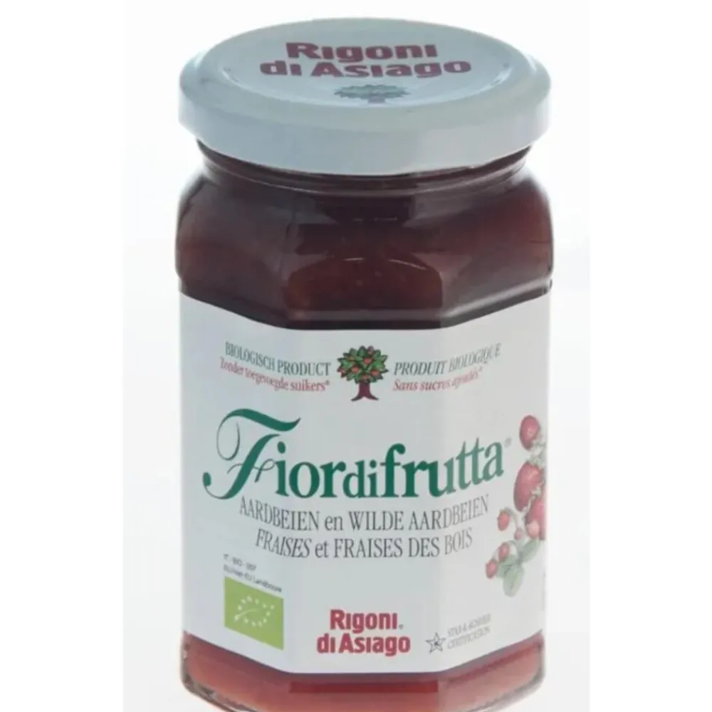 Clearance 6x Biologische Jam Aardbeien en Wilde Aardbeien 250 gr Beleg