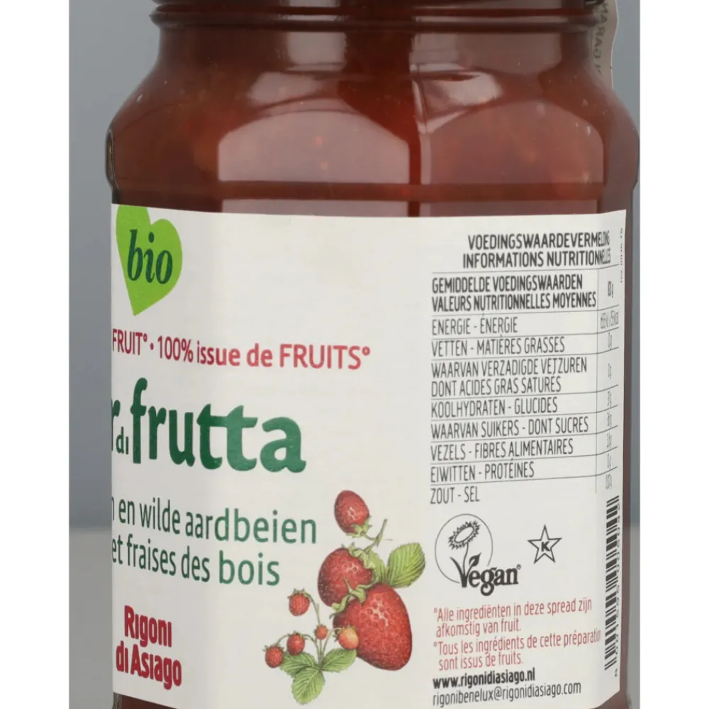 Clearance 6x Biologische Jam Aardbeien en Wilde Aardbeien 250 gr Beleg