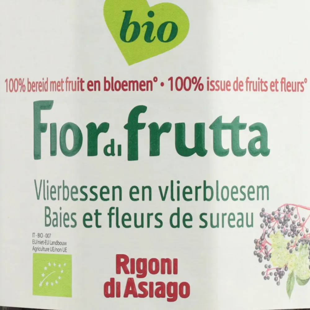 Beleg<Fiordifrutta 6x Biologische Jam Vlierbessen 250 gr