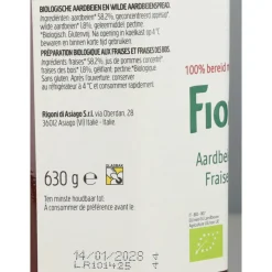 Beleg<Fiordifrutta 3x Biologische Jam Aardbeien en Wilde Aardbeien 630 gr