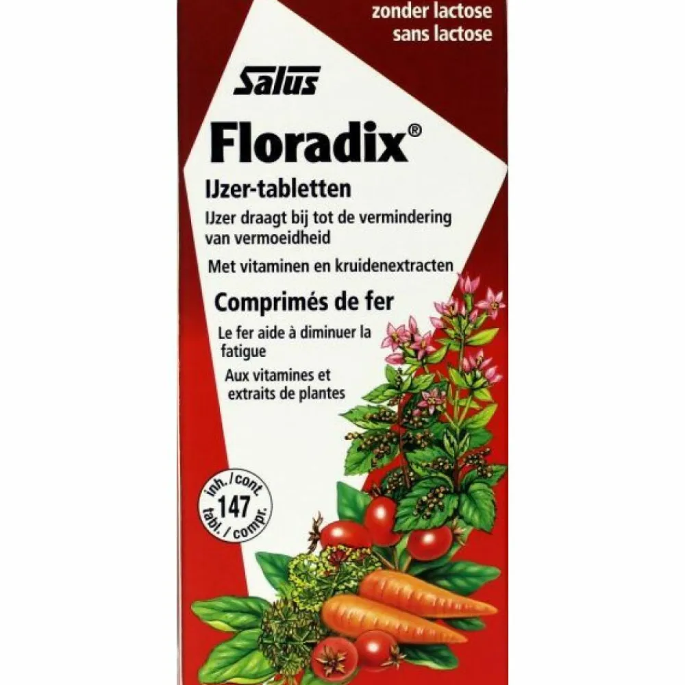 Mineralen<Floradix 2x IJzer 147 tabletten