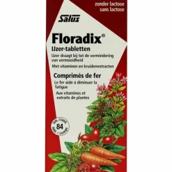 Mineralen<Floradix 2x IJzer 84 tabletten