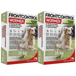 2x Wormer Ontworming Tabletten Hond XL 2 tabletten Vlo, Teek & Worm