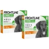 2x Combo Spot On Anti Vlooien en Teken Druppels Hond 2 - 10 kg 6 pipetten^Frontline Online