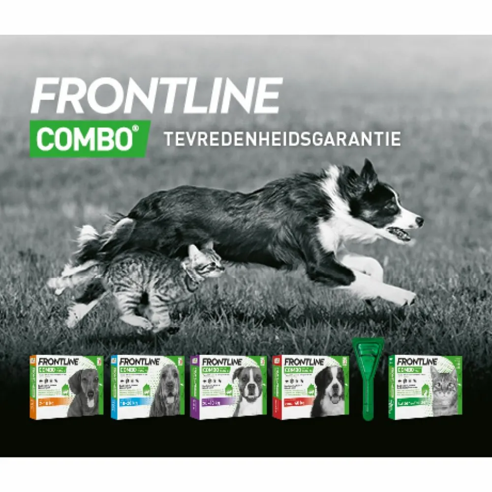 Vlo, Teek & Worm<Frontline 2x Combo Spot On Anti Vlooien en Teken Druppels Hond 20 - 40 kg 6 pipetten