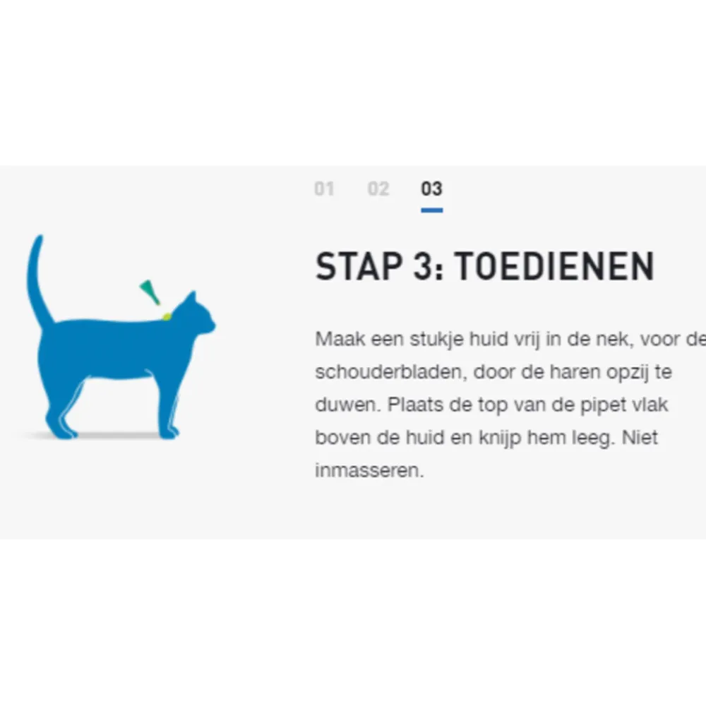 2x Spot On Anti Vlooien en Teken Druppels Kat vanaf 1 kg 6 pipetten^Frontline Outlet