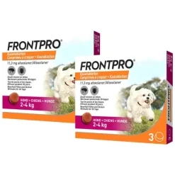 Best 2x Hond S 2-4 kg 3 tabletten Vlo, Teek & Worm