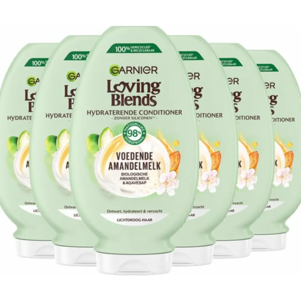 Conditioner<Garnier 6x Loving Blends Voedende Amandelmelk Conditioner 250 ml