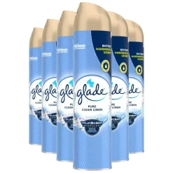Discount 6x Luchtverfrisser Spray Pure Clean Linen 300 ml Luchtverfrisser