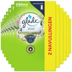 Luchtverfrisser<Glade 12x Touch & Fresh Muguet 10 ml