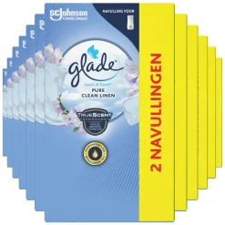 12x Touch & Fresh Pure Clean Linen 10 ml^Glade Clearance