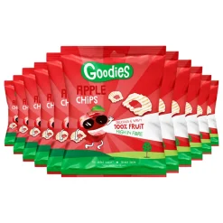 11x Snack Chips Appel 15 gr^Goodies Best