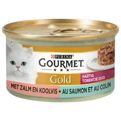 24x Gold Blik Hartig Torentje Zalm 85 gr^Gourmet Sale
