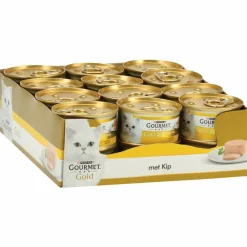 Outlet 24x Gold Mousse Kip 85 gr Kattenvoer