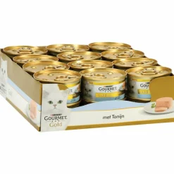 Outlet 24x Gold Mousse Tonijn 85 gr Kattenvoer