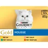 4x Gold Multipack Fijne Mousse Blauw 12 x 85 gr^Gourmet New