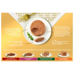 4x Gold Multipack Fijne Mousse Blauw 12 x 85 gr^Gourmet New