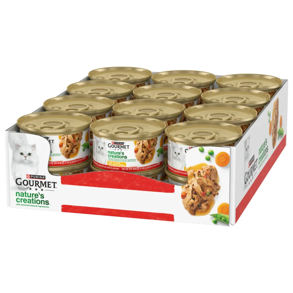 Kattenvoer<Gourmet 24x Nature's Creations Rund 85 gr