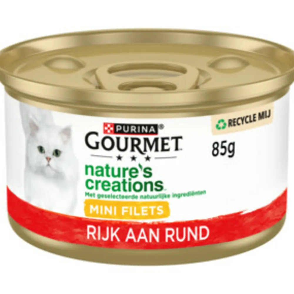 Kattenvoer<Gourmet 24x Nature's Creations Rund 85 gr