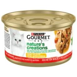 Kattenvoer<Gourmet 24x Nature's Creations Rund 85 gr