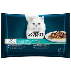 12x Perle Kattenvoer in Saus Zee Delicatesse 4 x 85 gr^Gourmet Online