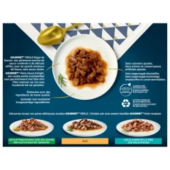 Kattenvoer<Gourmet 4x Perle Sauce Delight Vlees - Vis 12 x 85 gr