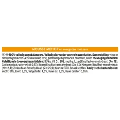 Kattenvoer<Gourmet 6x Revelations Mousse Kip 4 x 57 gr