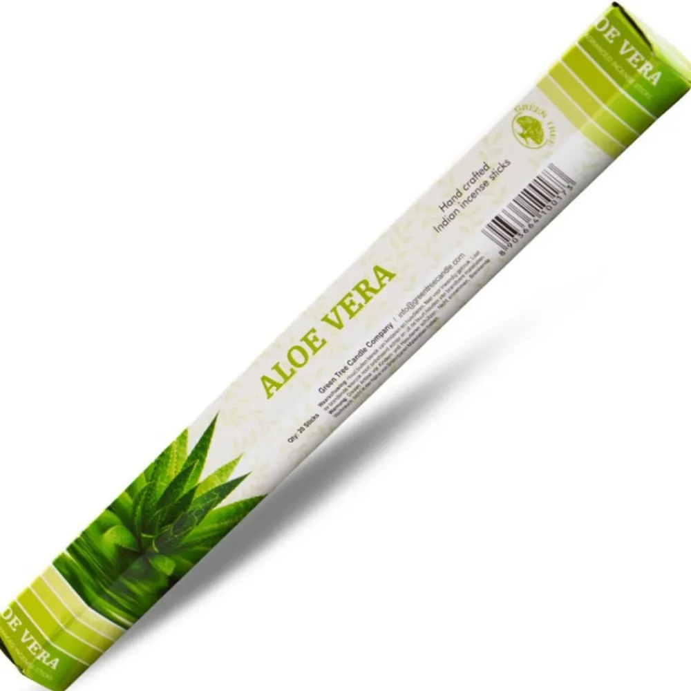 Huisparfum<Green Tree 3x Wierook Aloe Vera 20 stuks