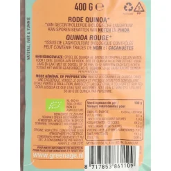 Clearance 3x Quinoa Rood Bio 400 gr Bakken