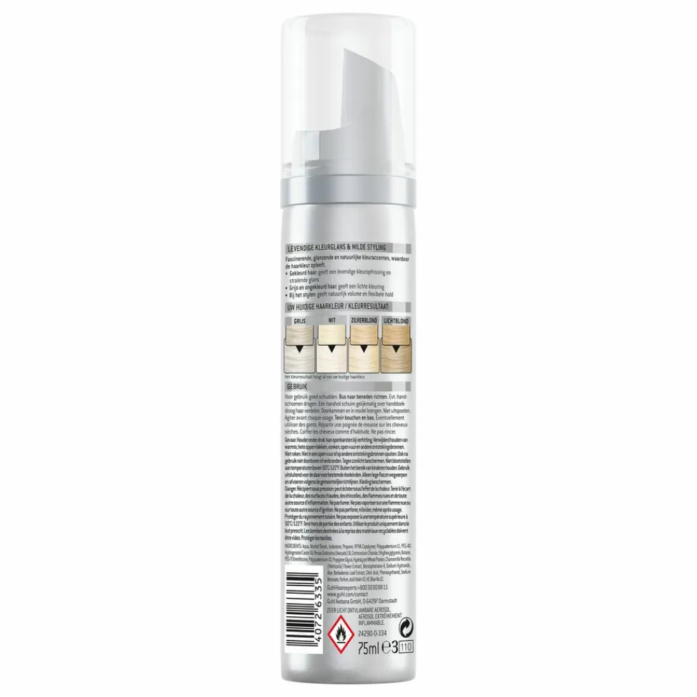 Haarkleuring<Guhl 3x Color Forming Mousse Zilverblond 98 75 ml