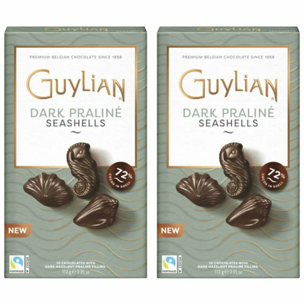 2x Chocolade Zeevruchten Dark Praline 112 gr^Guylian Discount