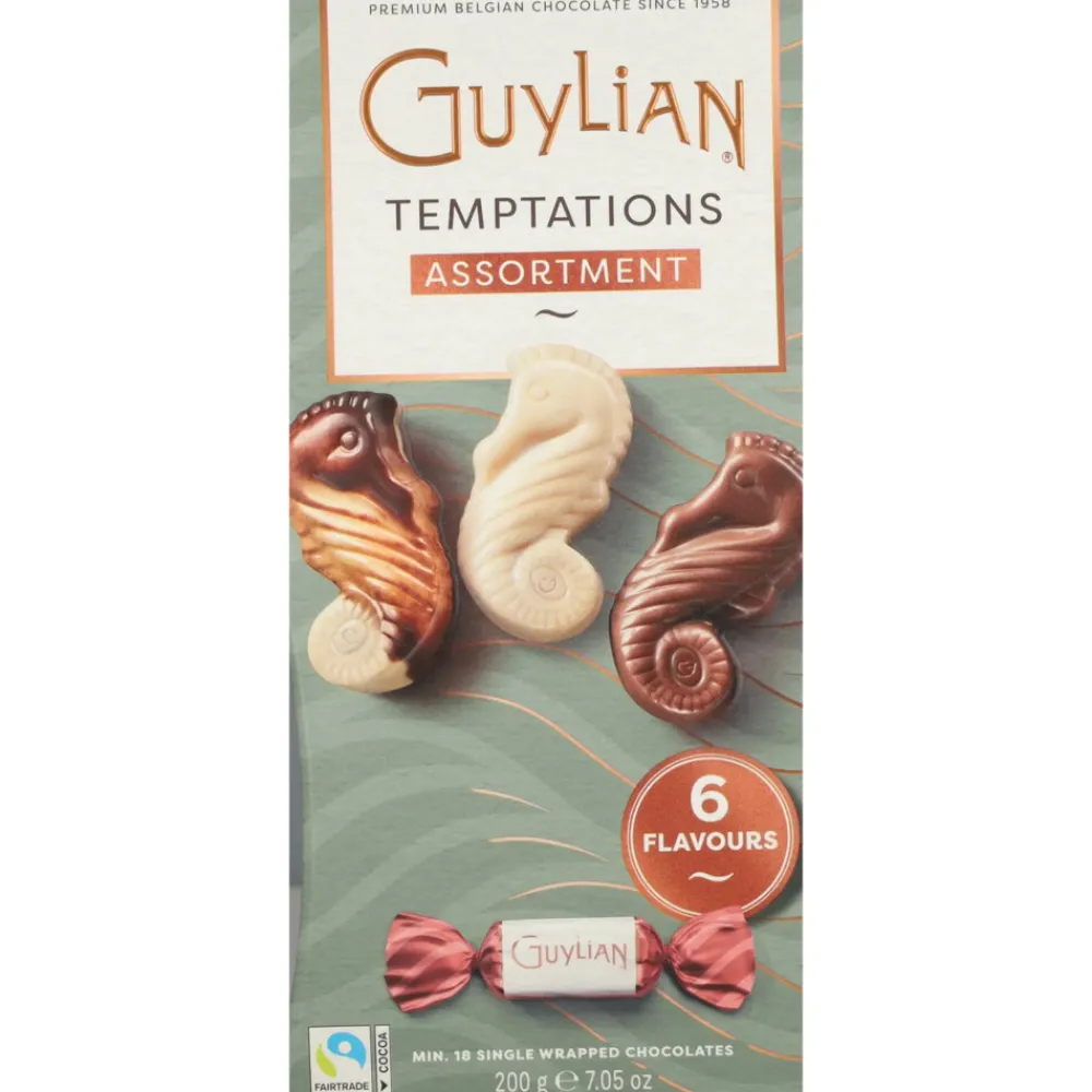 Chocolade<Guylian 2x Temptations Mix Curved Pack 200 gr