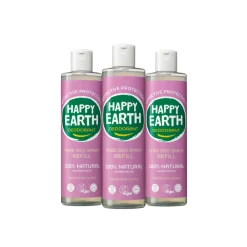 Deodorant<Happy Earth 3x 100% Natuurlijke Deo Spray Navulling Lavender Ylang 300 ml