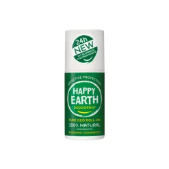 6x Deodorant Roll-On Bergamot Cedarwood 100% Natuurlijk 75 ml^Happy Earth