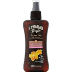 6x Zonnebrand Olie Spray Island Glow SPF15 200 ml^Hawaiian Tropic Best